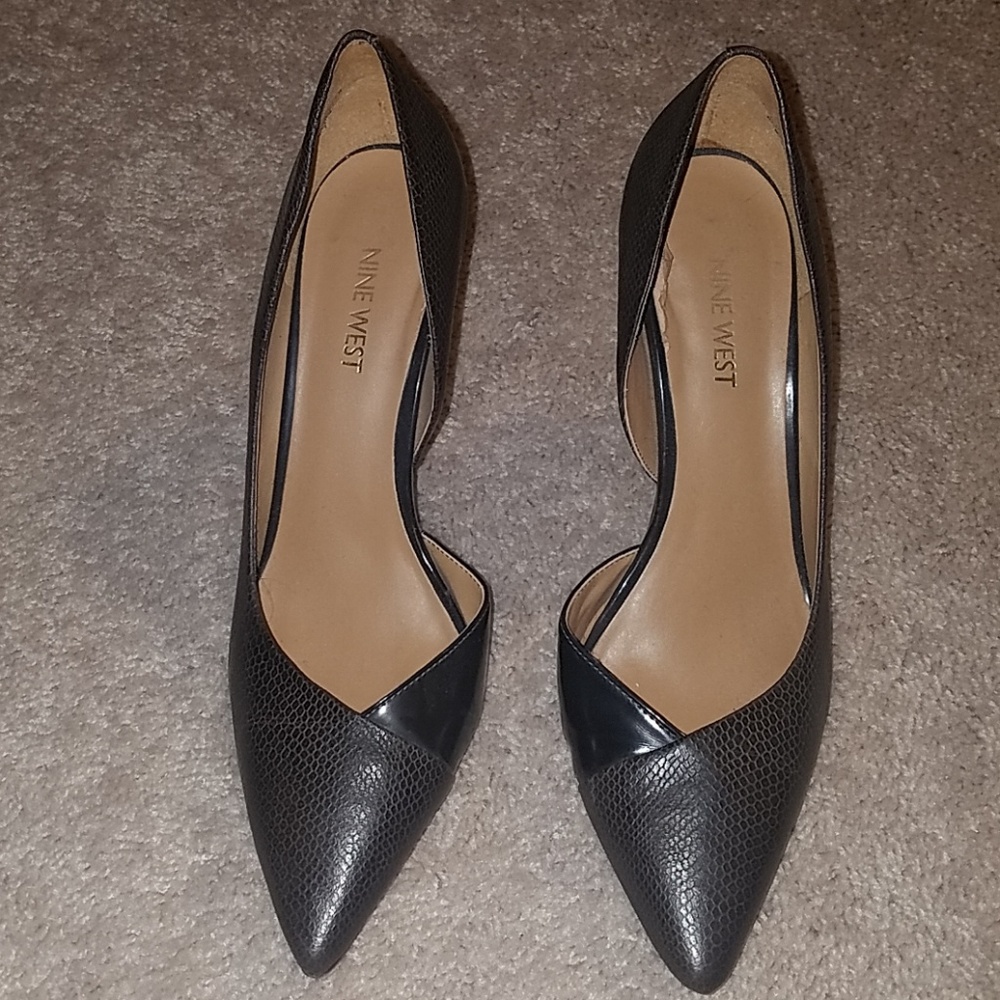 Nine West dark brown heels